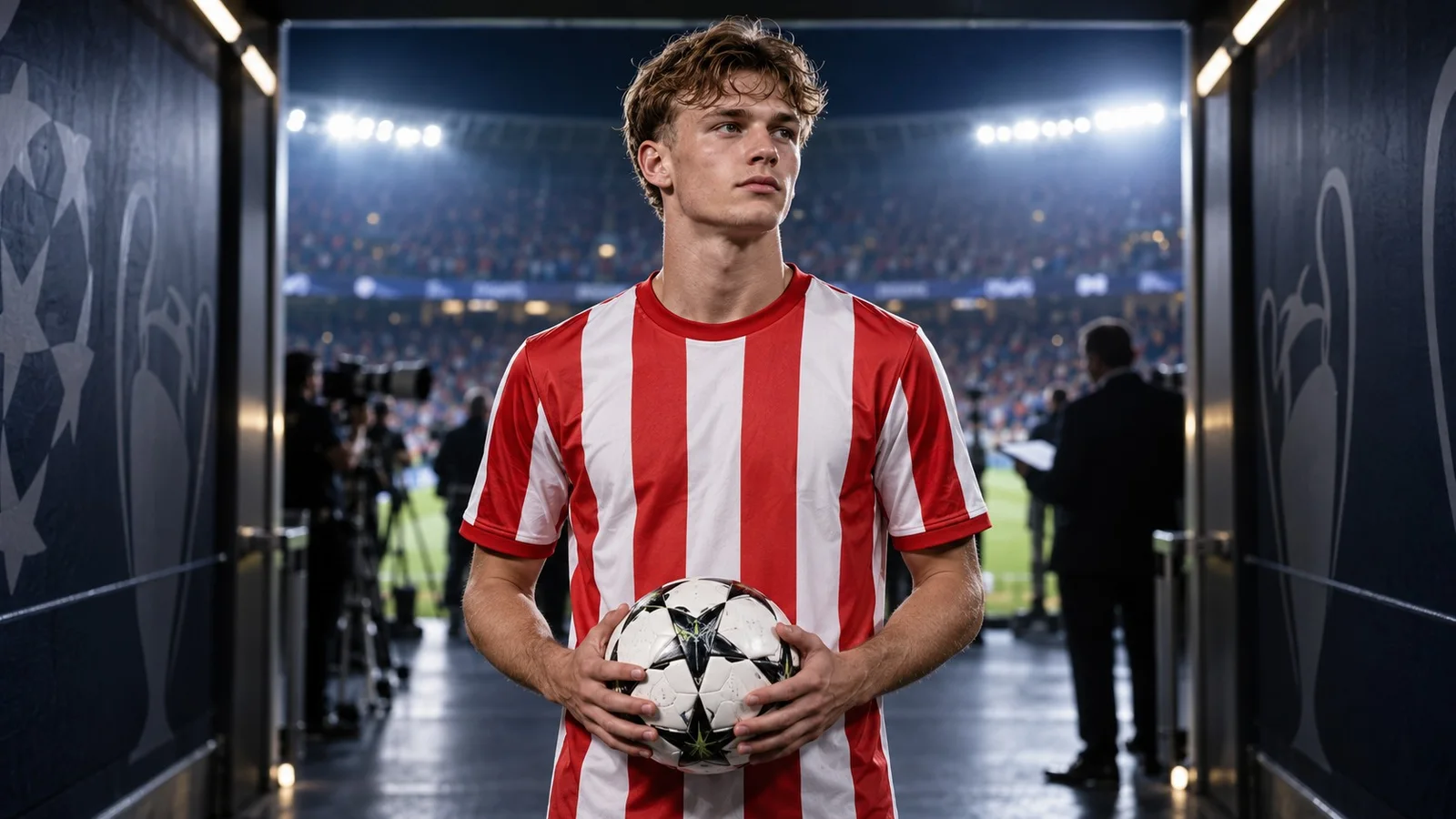 KI-Illustration zur Transfermeldung über Paul Wanner und Real Madrid
